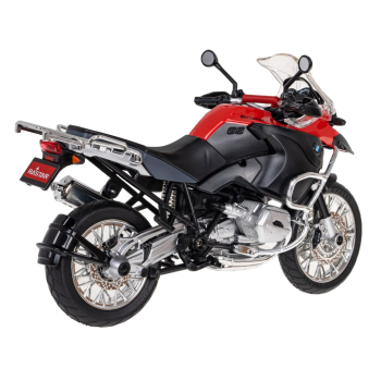 Motocykl BMW R 1200 GS czerwony RASTAR model 1:9 Metalowa karoseria